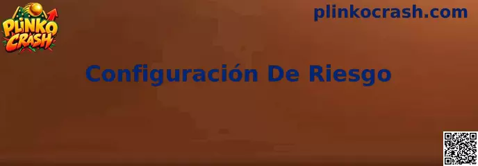 Ejemplo visual de Configuración De Riesgo en un tablero de Plinko Crash